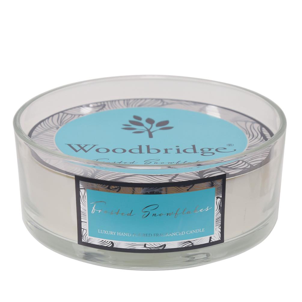 Woodbridge Frosted Snowflakes 5 Wick Candle £17.99